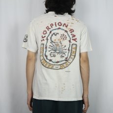 画像4: 90's SCORPION BAY USA製 サーフブランド ロゴプリントTシャツ M (4)