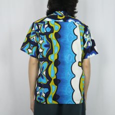 画像3: 70's Holiday Sportswear 総柄 コットンアロハシャツ (3)