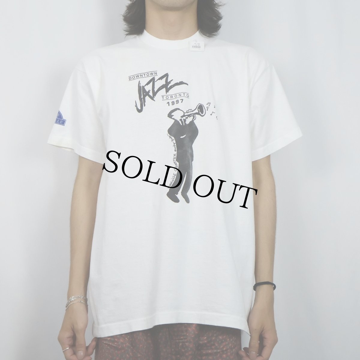 画像2: 90's "DOWNTOWN JAZZ TORONTO" ジャズプリントTシャツ (2)