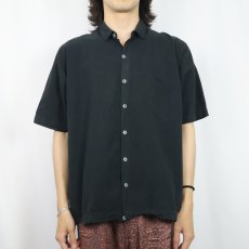画像2: Original Au Coton CANADA製 コットンシャツ BLACK (2)