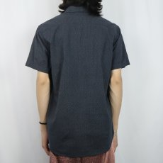 画像3: DENIM & SUPPLY RALPH LAUREN 総柄 猫目ボタン コットンシャツ M (3)