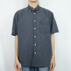 画像2: GAP リネン×コットンボタンダウンシャツ M (2)