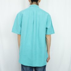 画像3: Ralph Lauren "CLASSIC FIT" リネン×シルクボタンダウンシャツ L (3)