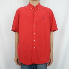 画像2: Ralph Lauren "CLASSIC FIT" リネン×シルクボタンダウンシャツ L (2)