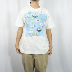 画像2: 80's R.J. Barber アートプリントTシャツ L (2)
