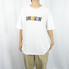 画像3: "SMOKIN'" スマイル×タバコプリントTシャツ XL (3)