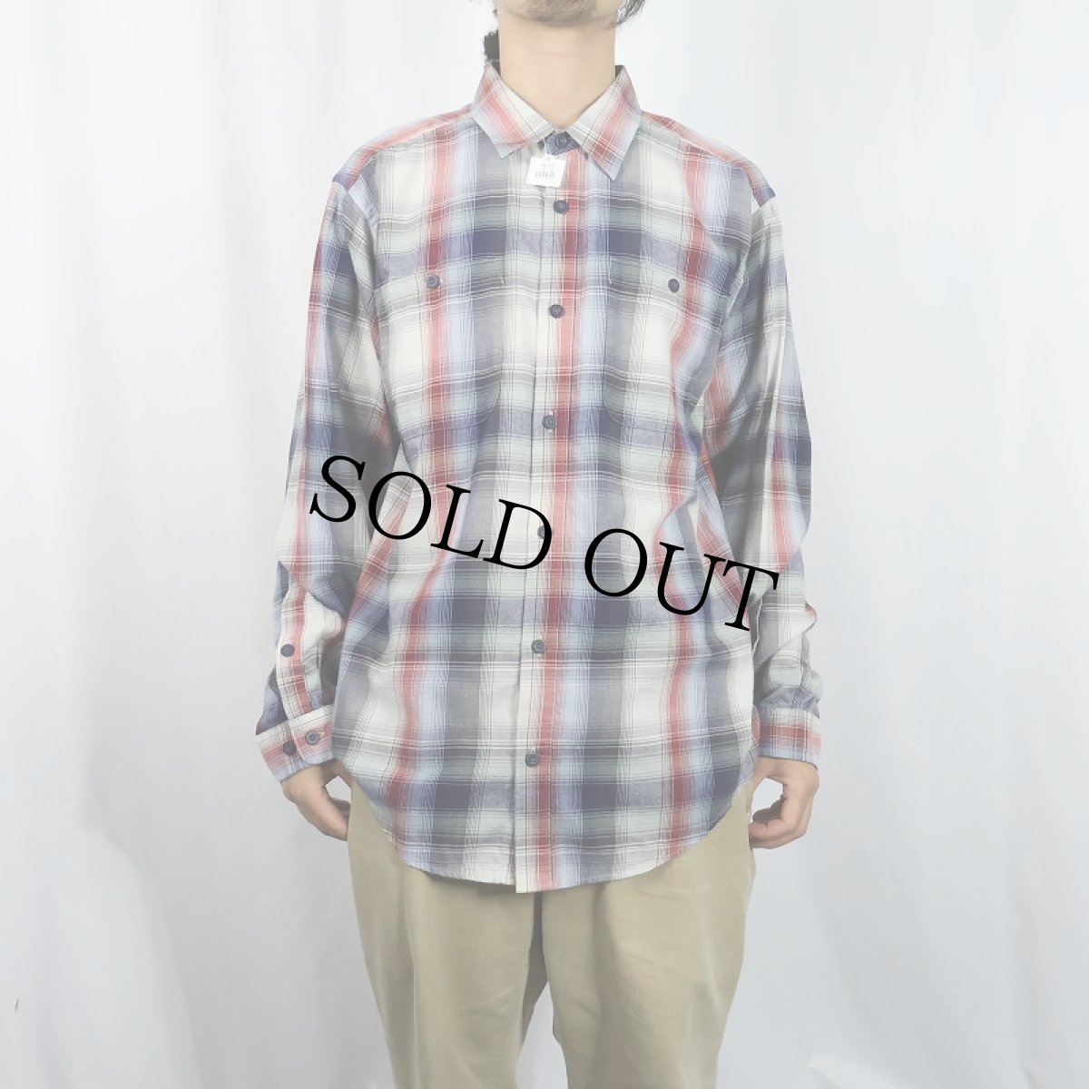 画像2: 2014AW Patagonia "ORGANIC COTTON" オンブレーチェック柄 ピマコットンシャツ M (2)