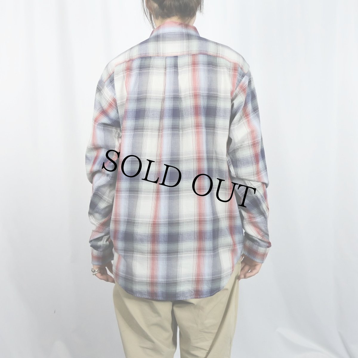 画像3: 2014AW Patagonia "ORGANIC COTTON" オンブレーチェック柄 ピマコットンシャツ M (3)
