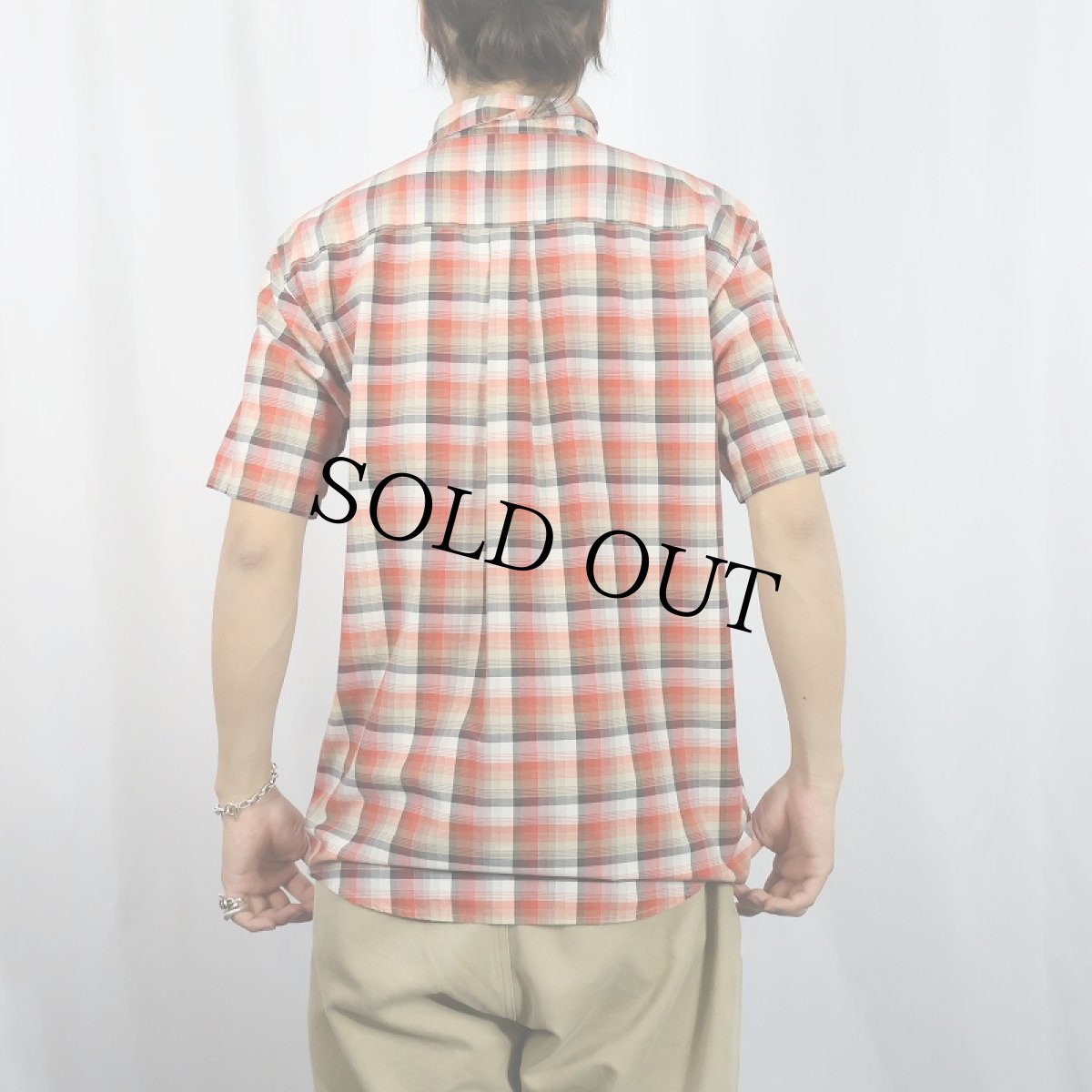 画像3: 2013SS Patagonia "ORGANIC COTTON" チェック柄 コットン×ポリエステル フェズマンシャツ M (3)