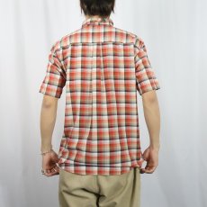 画像3: 2013SS Patagonia "ORGANIC COTTON" チェック柄 コットン×ポリエステル フェズマンシャツ M (3)