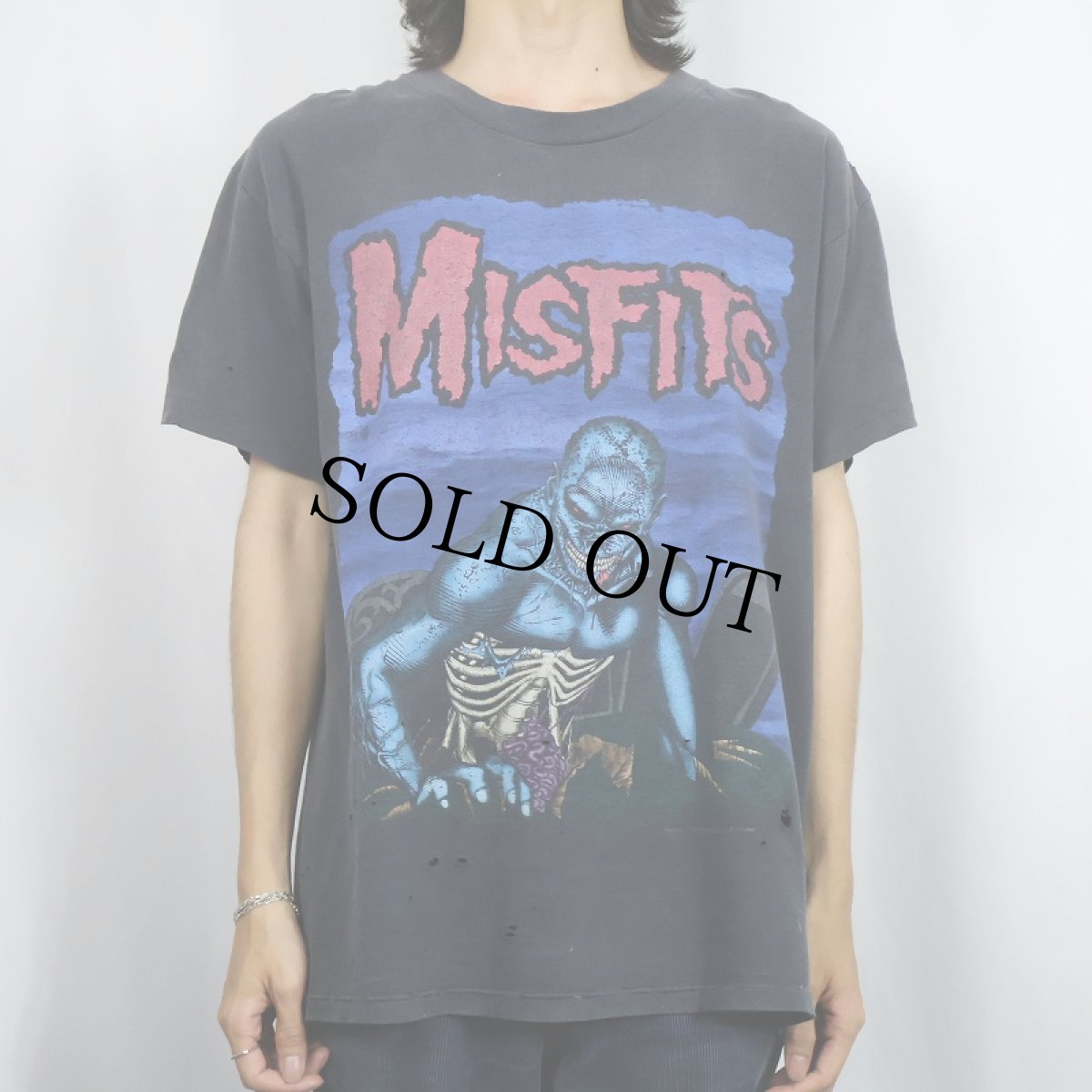 画像3: 90's MISFITS USA製 "BEYOND THE GRAVE" ハードコアパンクバンド プリントTシャツ L (3)