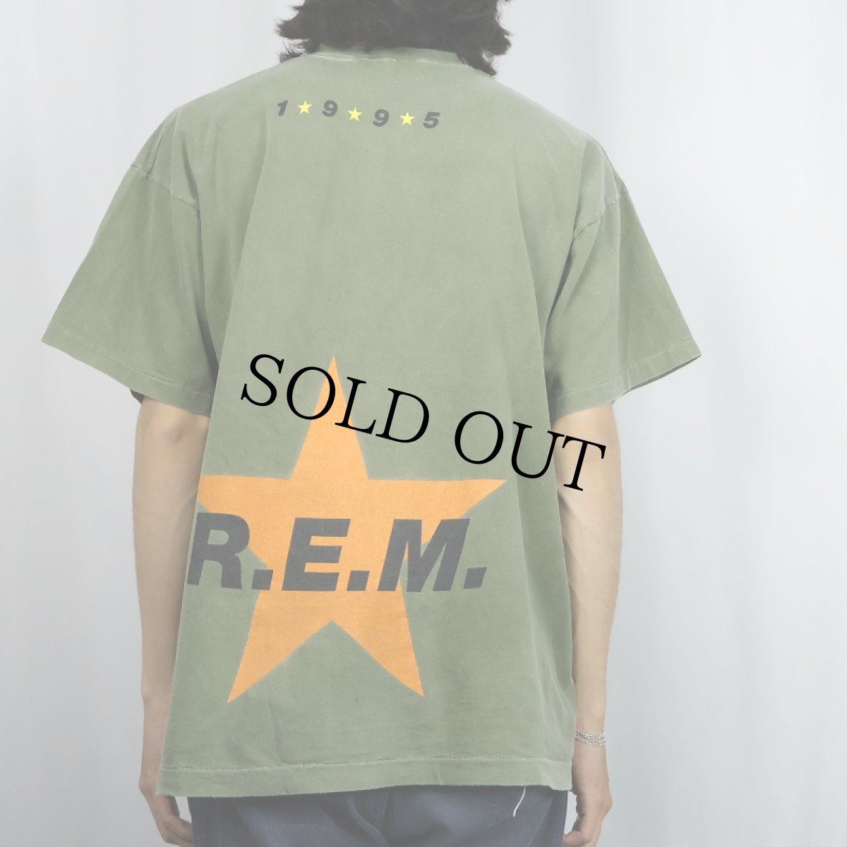 画像4: 90's R.E.M. "1995" オルタナティブロックバンド プリントTシャツ (4)