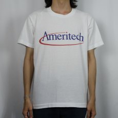 画像2: 90's Ameritech USA製 通信会社 ロゴプリントTシャツ L (2)