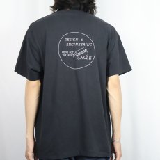 画像4: 90's SEW SIMPLE SYSTEMS INC. USA製 縫製機械メーカー プリントポケットTシャツ BLACK XL (4)
