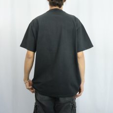 画像3: 90's RUSSELL ATHLETIC USA製 無地ポケットTシャツ BLACK L (3)