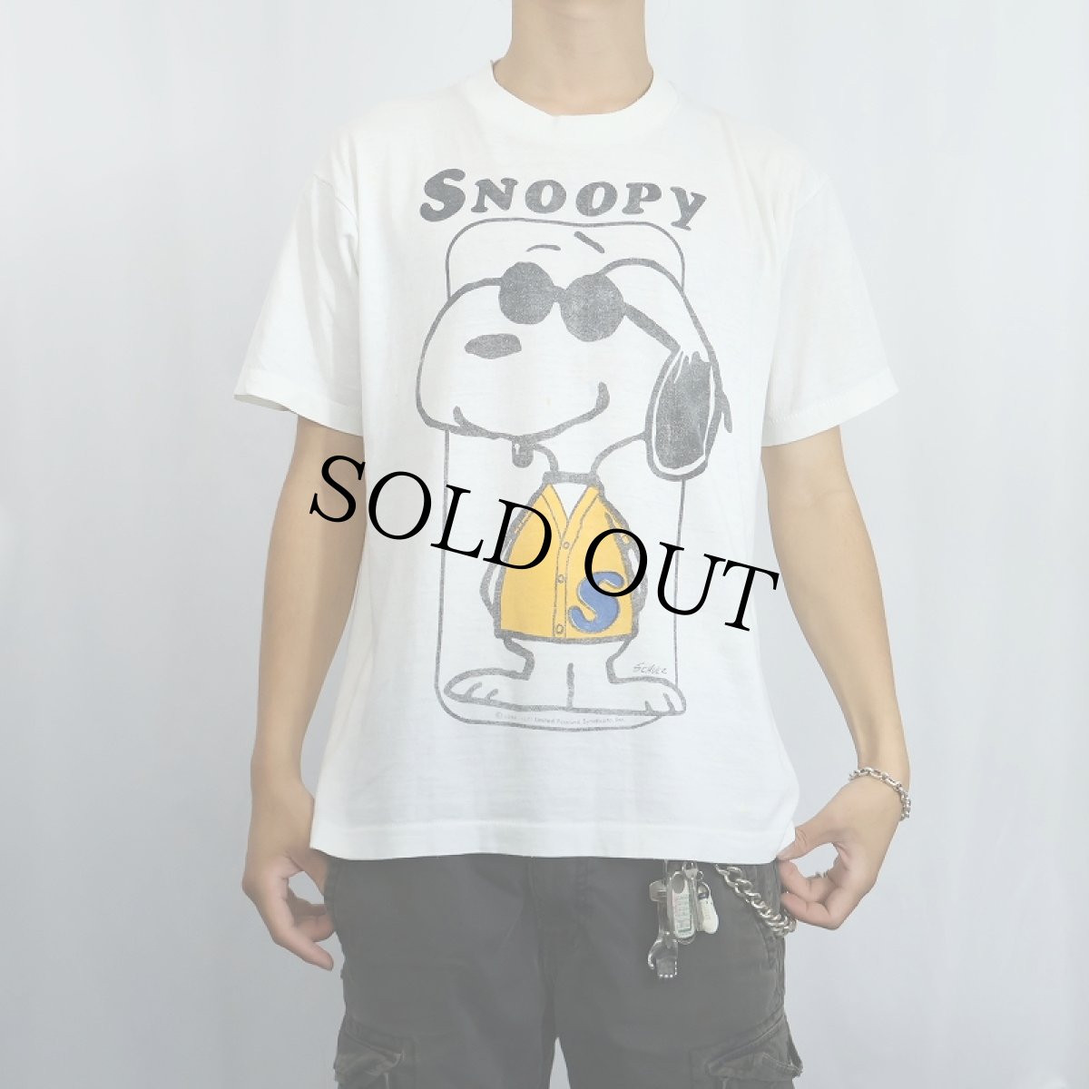 画像2: 80's SNOOPY USA製 キャラクタープリントTシャツ XL (2)