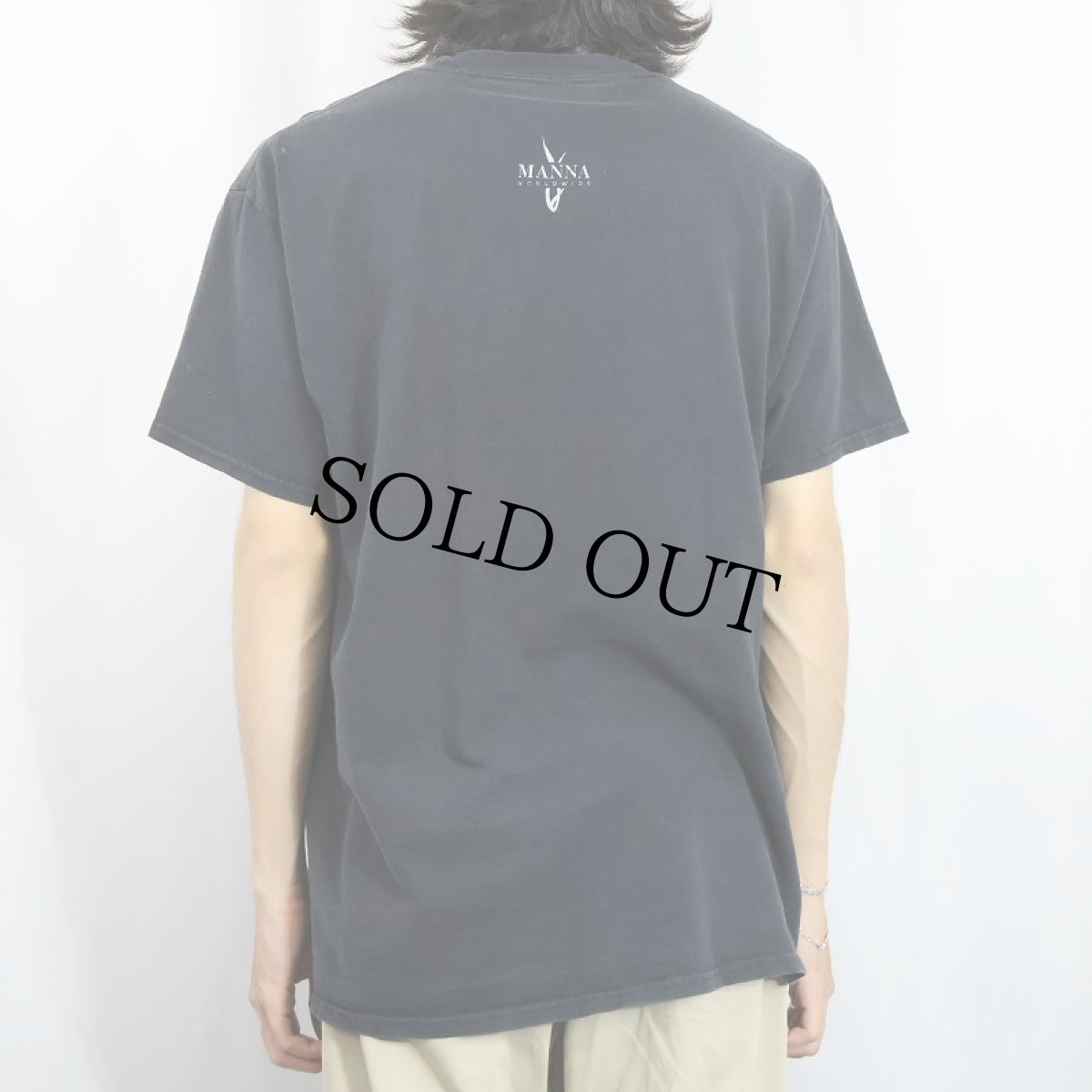 画像3: Michelangelo アダムの創造 "Truth" アートプリントTシャツ BLACK L (3)