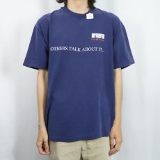 画像2: 90's Cisco Systems "OTHERS TALK ABOUT IT..." ネットワーク機器開発会社 プリントTシャツ NAVY XL (2)
