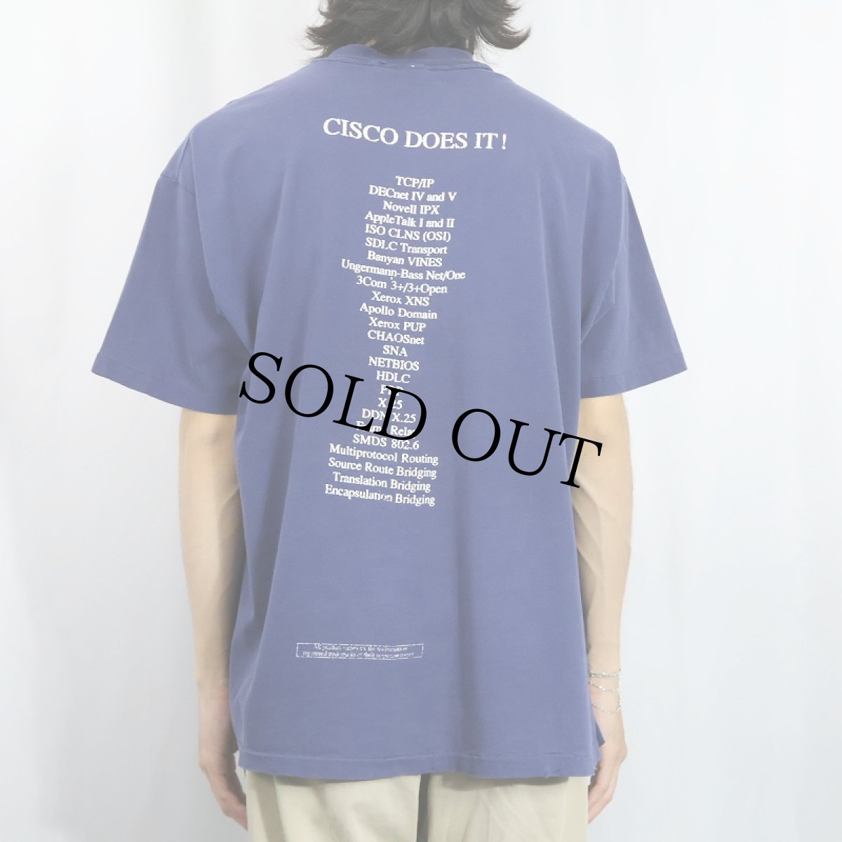 画像3: 90's Cisco Systems "OTHERS TALK ABOUT IT..." ネットワーク機器開発会社 プリントTシャツ NAVY XL (3)