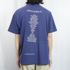 画像3: 90's Cisco Systems "OTHERS TALK ABOUT IT..." ネットワーク機器開発会社 プリントTシャツ NAVY XL (3)