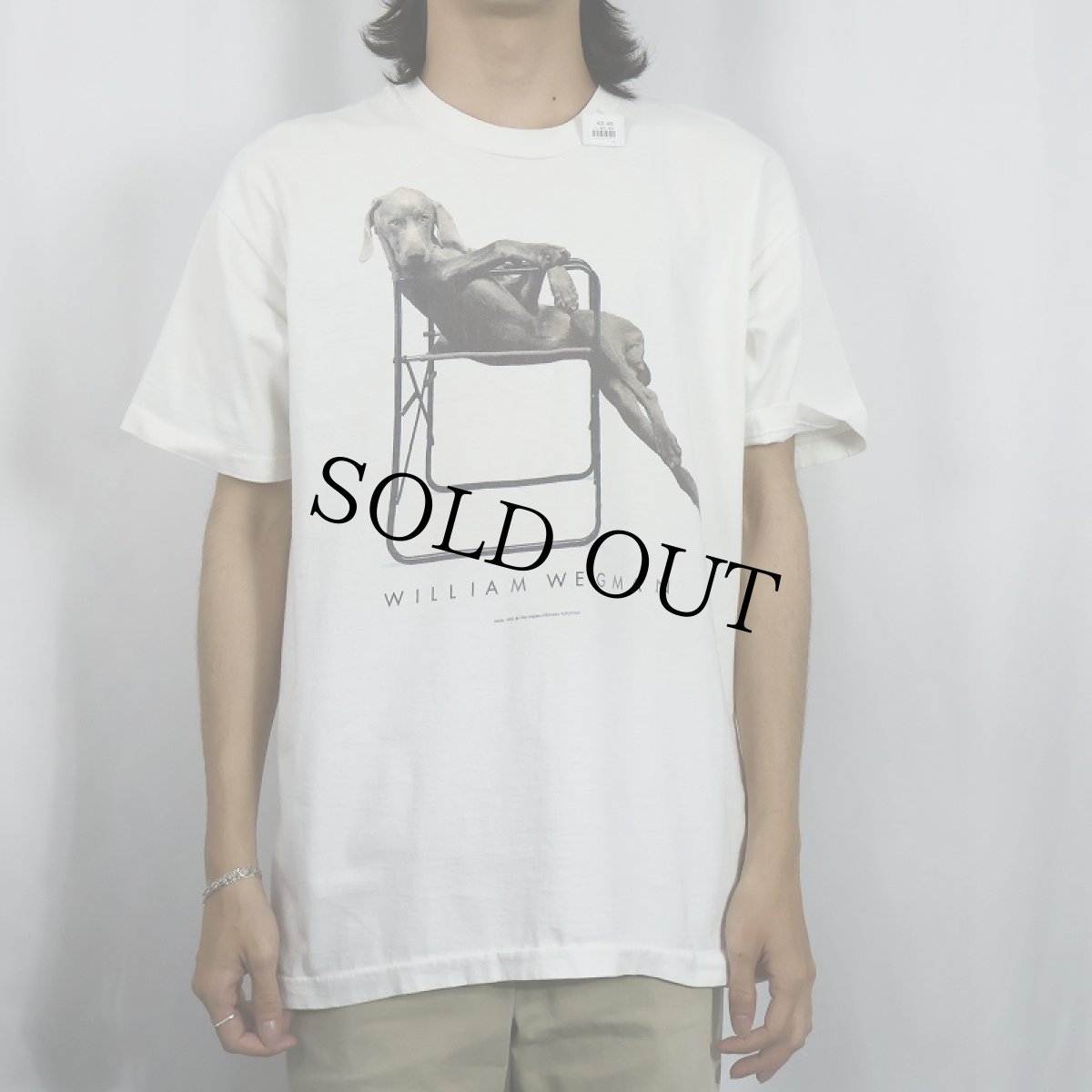 画像2: 90's William Wegman "LOLITA" アートプリントTシャツ XL (2)
