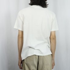 画像3: 90's BANANA REPUBLIC USA製 "TRAVEL THE WORLD" 時計プリントTシャツ S (3)
