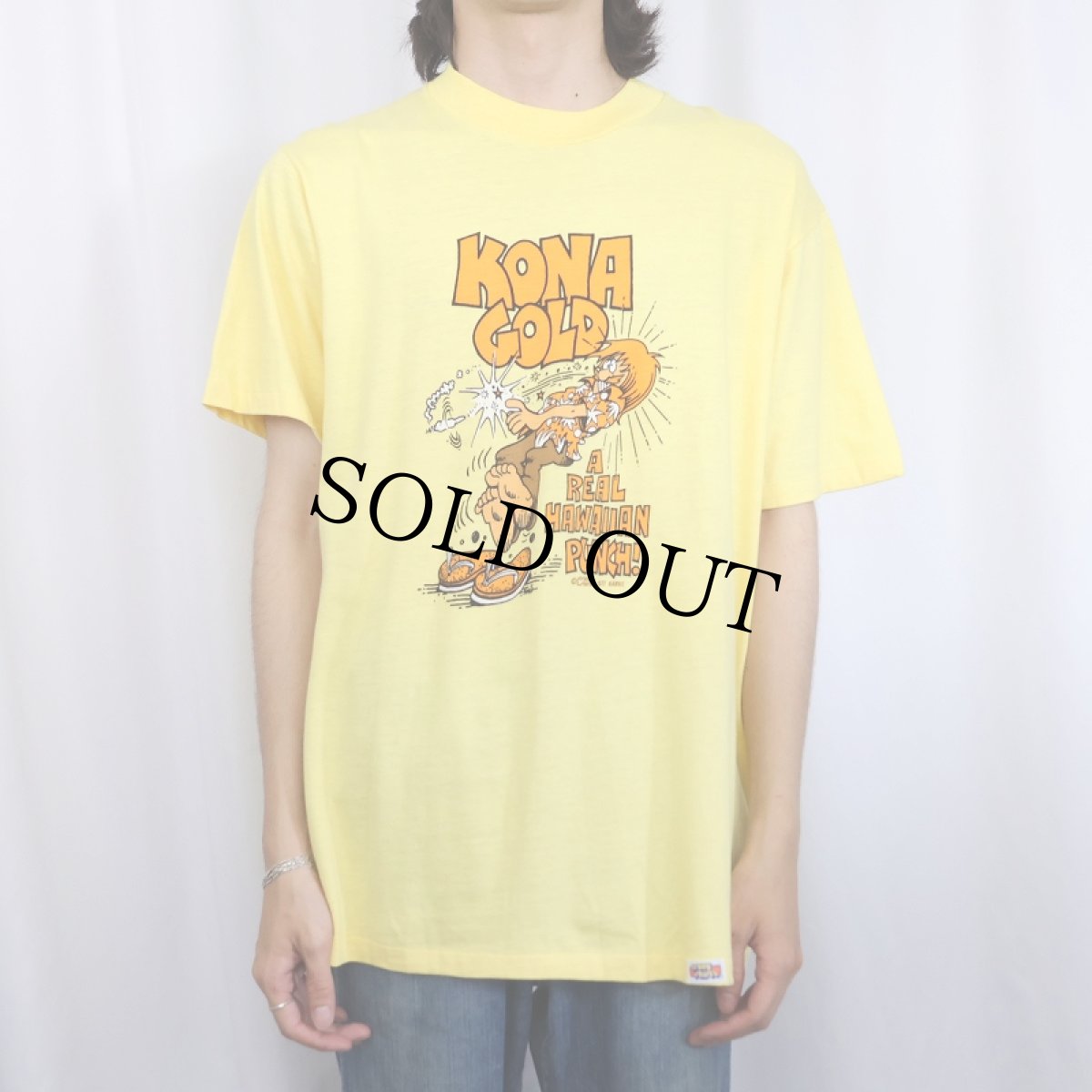 画像2: 70's "KONA GOLD" イラストプリントTシャツ L (2)
