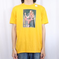 画像2: 70's Frank Zappa USA製 ミュージシャン ラメプリントTシャツ XL (2)