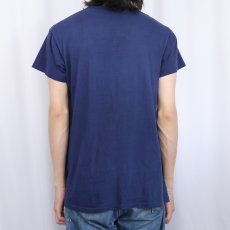 画像5: 70's USA製 "HIGH TIMES" ガンジャ ラメプリントTシャツ NAVY XL (5)