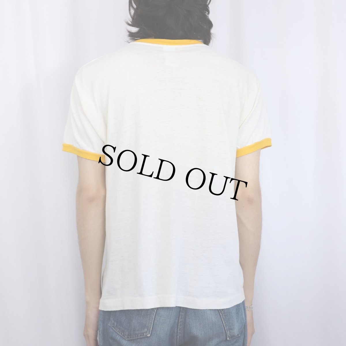 画像3: 70's Champion バータグ USA製 "Wall Wall Union-Bulletin..." イベントプリントリンガーTシャツ L (3)