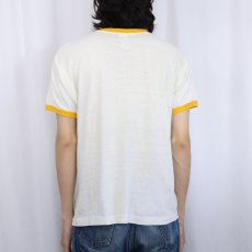 画像3: 70's Champion バータグ USA製 "Wall Wall Union-Bulletin..." イベントプリントリンガーTシャツ L (3)