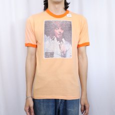 画像2: 70's BARRY MANILOW ミュージシャン プリントリンガーTシャツ L (2)