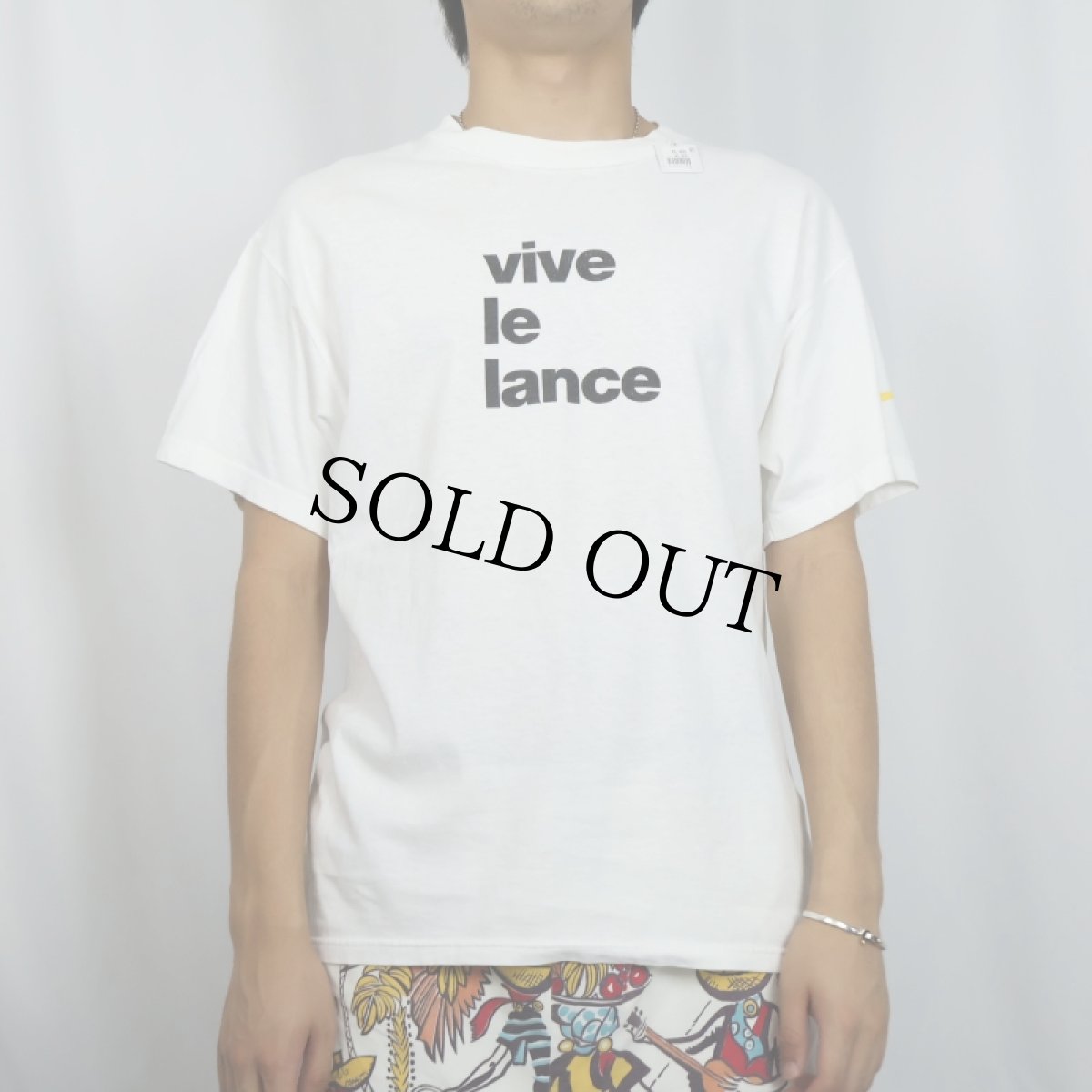 画像3: 2000's NIKE "vive le lance" プリントTシャツ M (3)