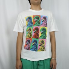 画像2: 80's Stanley Desantis アートパロディプリントTシャツ L (2)