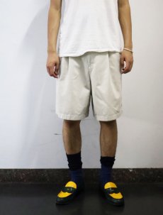 画像2: 90's POLO SPORT Ralph Lauren 2タック コットンチノショーツ W33 (2)