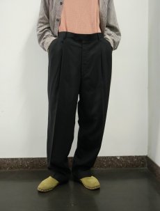 画像2: 総柄 2タック スラックス W34 (2)