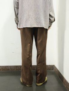 画像3: HAGGAR USA製 2タック ポリエステルスラックス BROWN W31 (3)