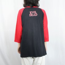画像3: EVIL DEAD ホラー映画プリントラグランTシャツ XL (3)