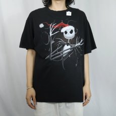 画像2: The Nightmare Before Christmas "Jack Skellington" キャラクタープリントTシャツ BLACK XL (2)