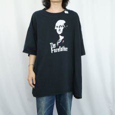 画像2: "The Forefather" 映画パロディプリントTシャツ 4XL (2)