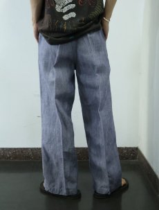 画像2: 50〜60's FRENCH MILITARY リネンセーラーパンツ "ワンウォッシュ" DEADSTOCK 【W32 L28】 (2)