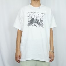 画像3: 90's "YOU CAN RUN YOUR MOUTH..." プリントTシャツ XL (3)