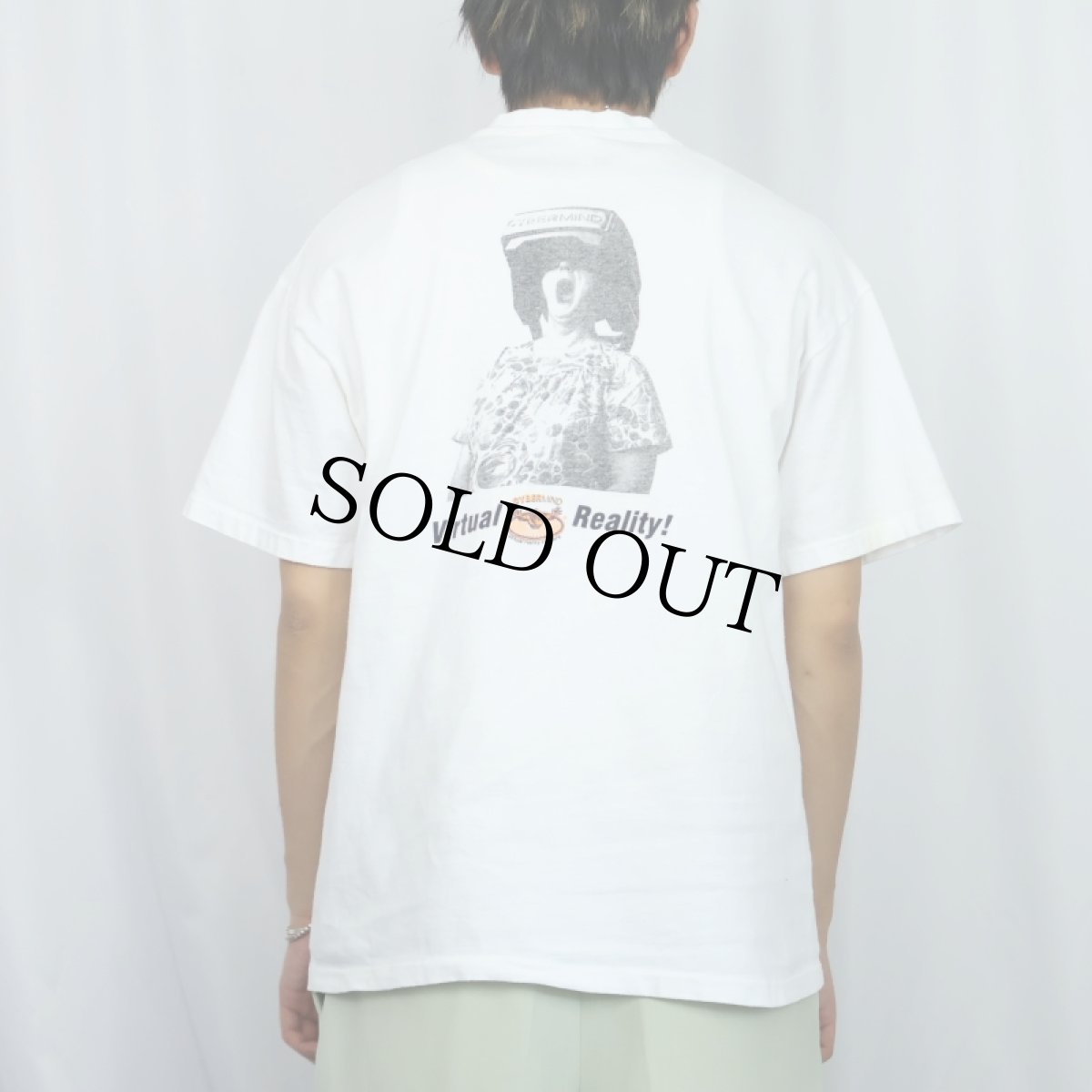 画像4: 90's USA製 "Virtual Reality!" フォトプリントTシャツ L (4)