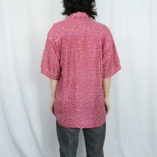 画像3: SILK CLUB 星柄 シルクシャツ M (3)