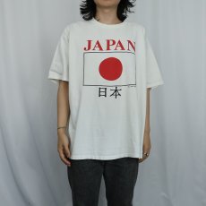 画像2: 90's USA製 "JAPAN" 国旗プリントTシャツ XXL (2)