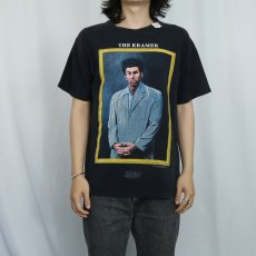 画像2: 90's Seinfeld "The Kramer" コメディドラマプリントTシャツ BLACK M (2)