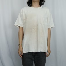 画像2: 2000's anvil 無地 ポケットTシャツ XL (2)