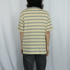 画像3: HARVEY LTD ボーダー柄 チョコチン Tシャツ XL (3)