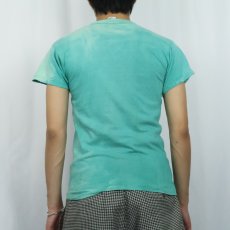 画像3: 60〜70's PRINTWEAR "SIU FORESTERS" フロッキープリントTシャツ M (3)