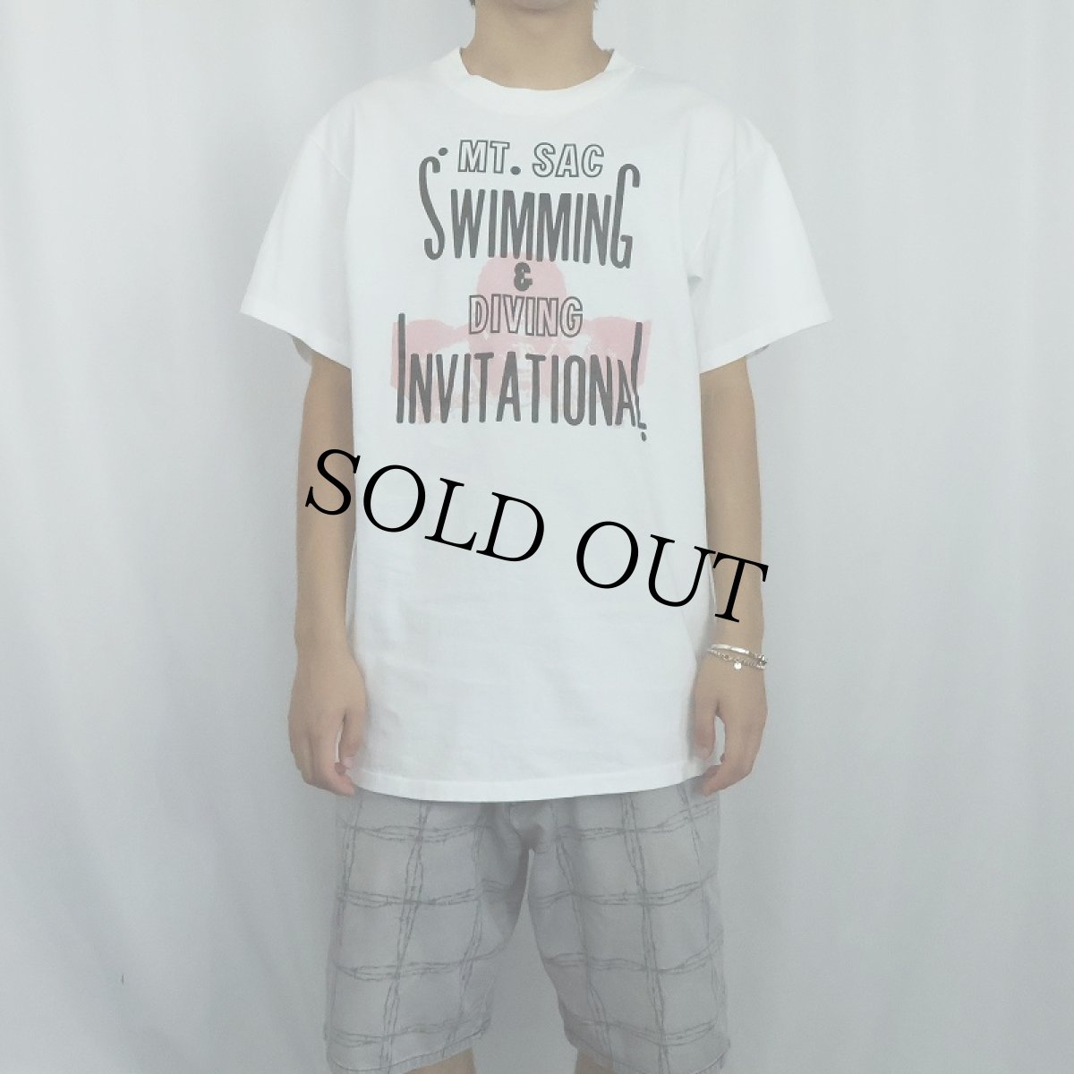 画像3: 90's NIKE 銀タグ USA製 "MT. SAC SWIMMING & DIVING INVITATIONAL" プリントTシャツ XL (3)